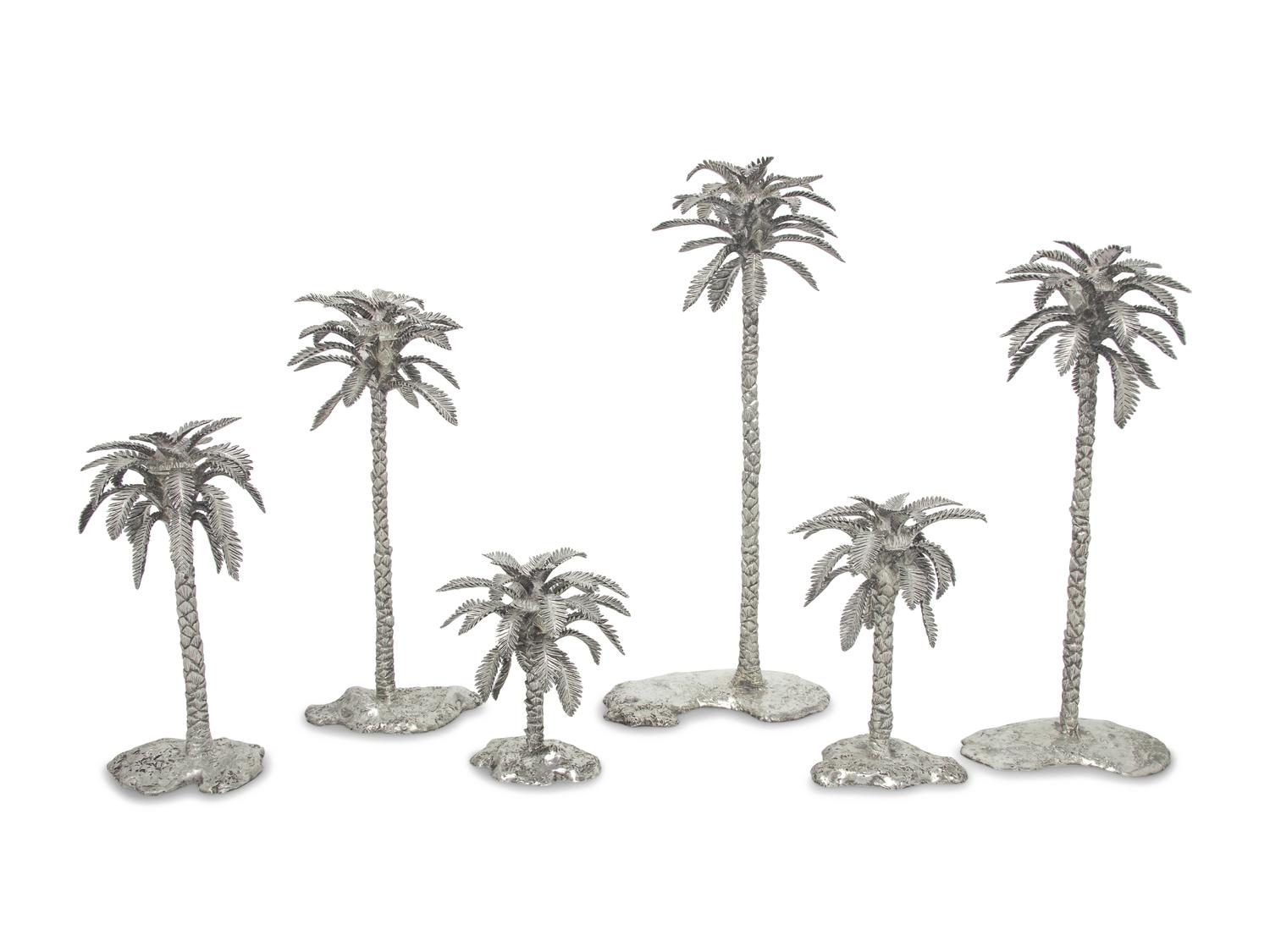 A Set of Six Patrick Mavros Silver Candlesticks