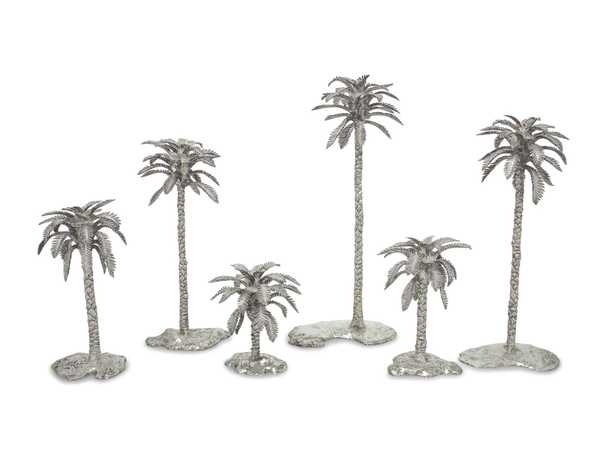A Set of Six Patrick Mavros Silver Candlesticks