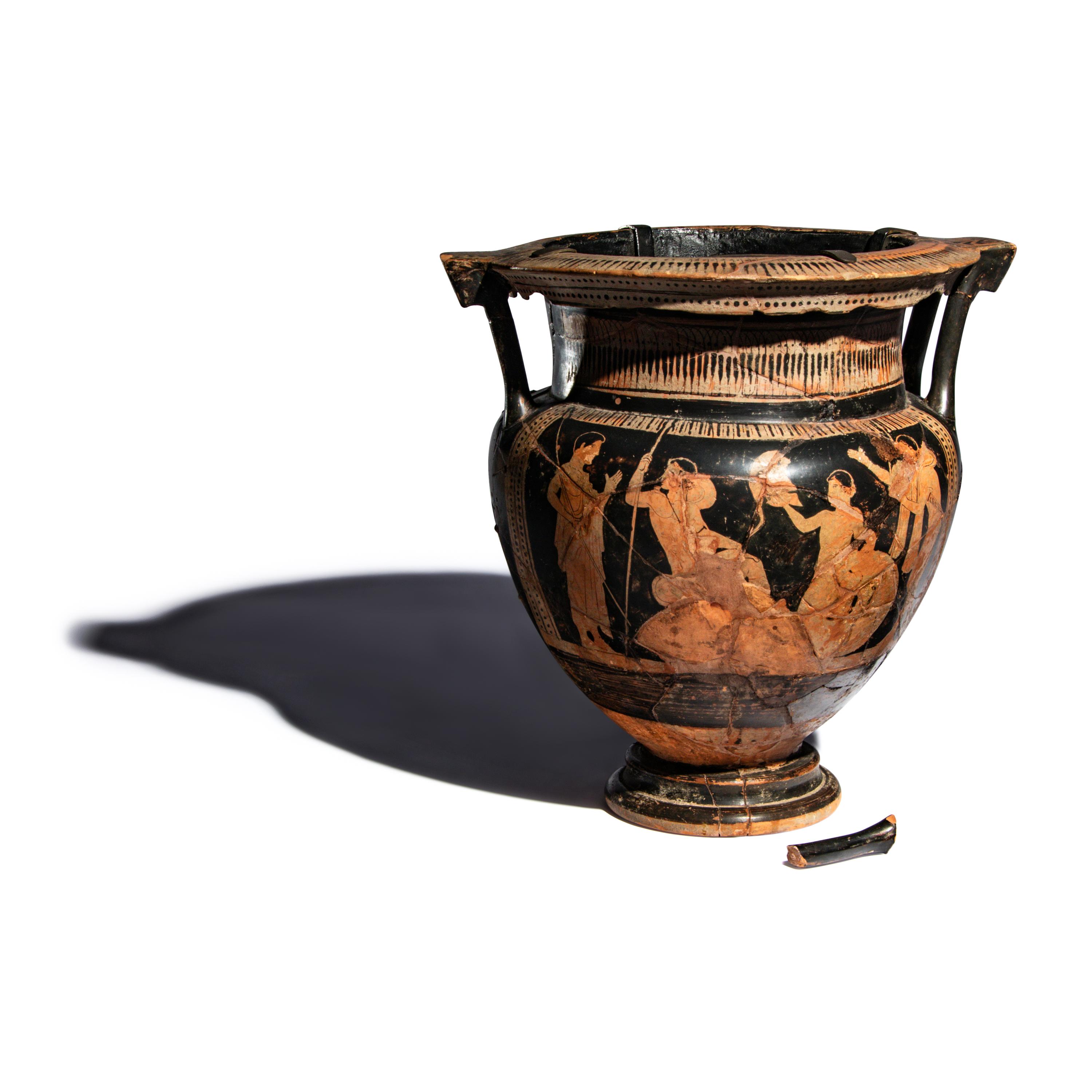 An Attic Red-Figured Column Krater