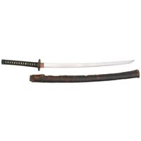 Japanese Katana with Leather Saya