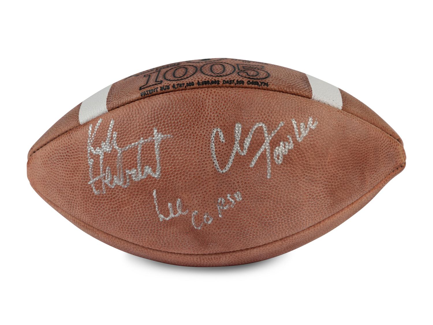 A Group of Signed Autograph College Football Items,
