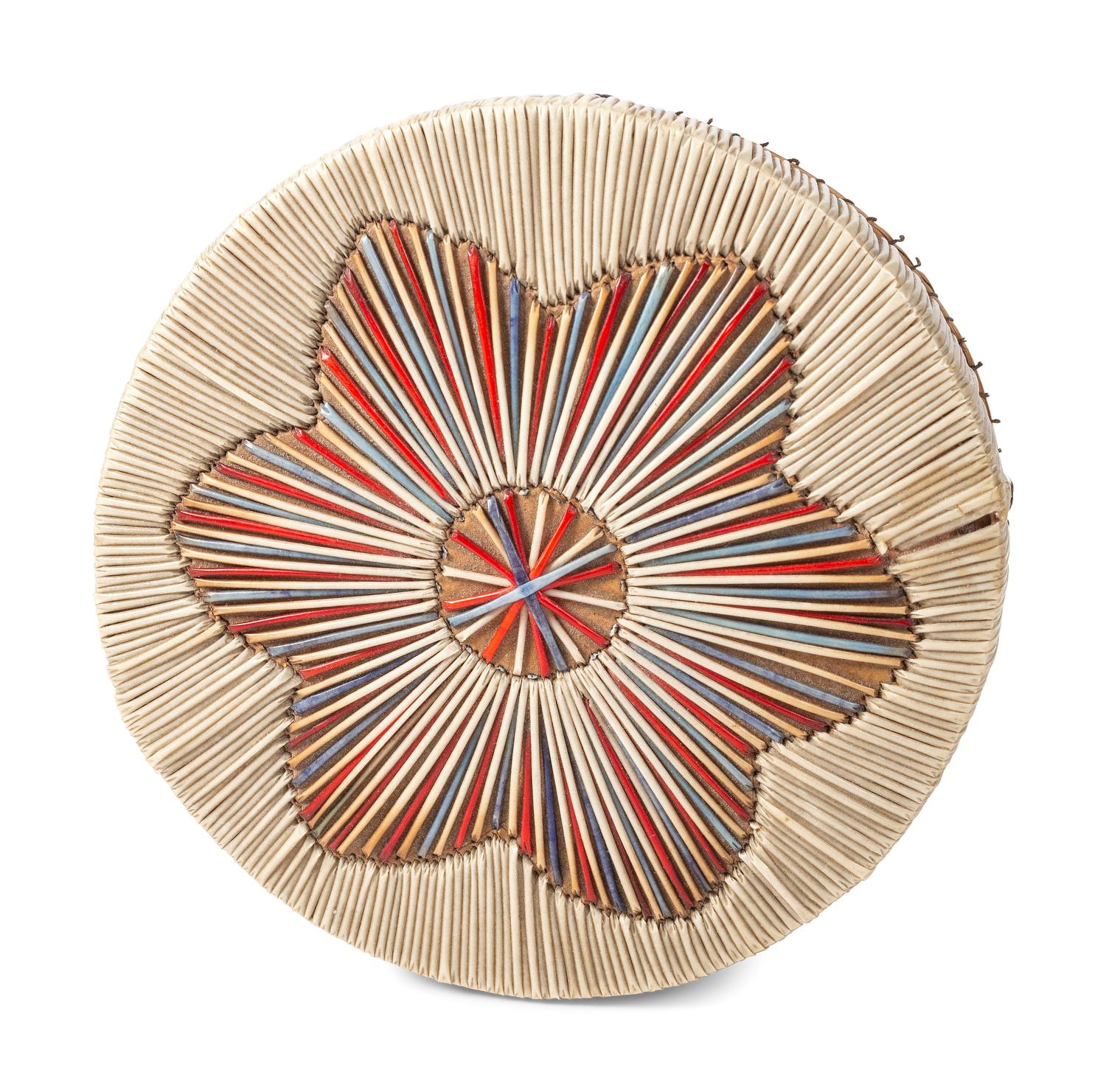 Great Lakes Quilled Birchbark Baskets and Wall Pocket