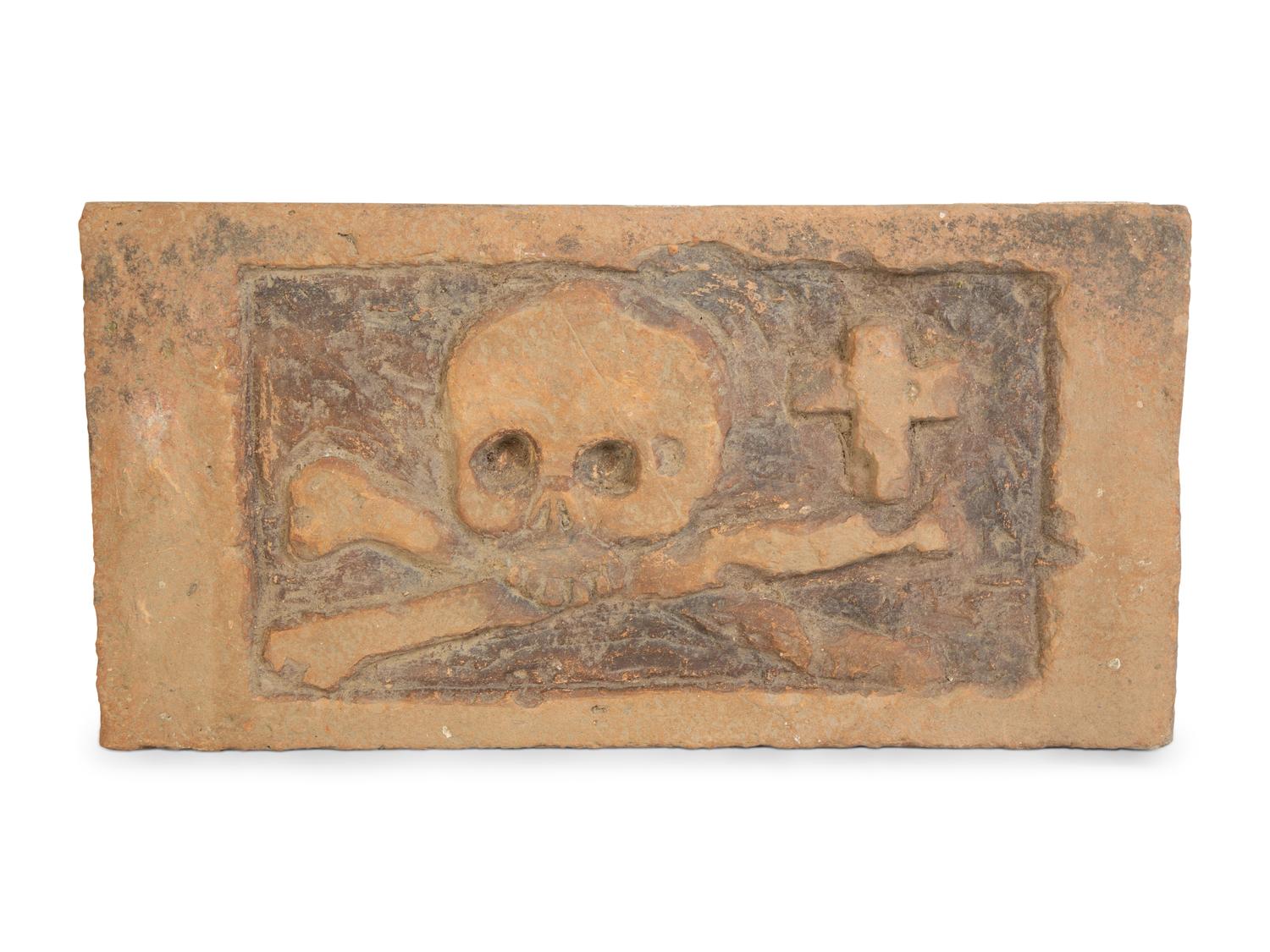 An Italian Terracotta Memento Mori Tomb Plaque — POSSIBLY 17TH/18TH CENTURY