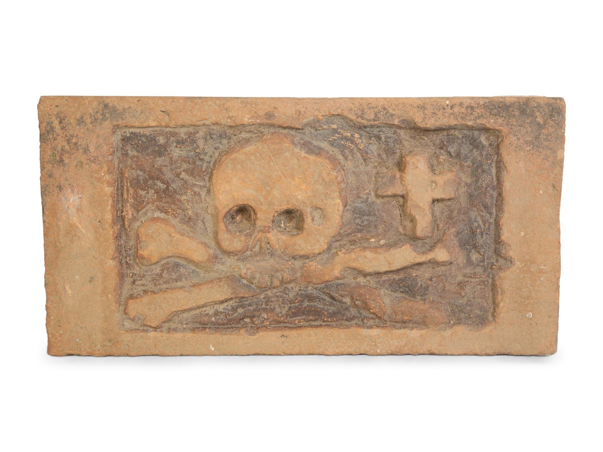 An Italian Terracotta Memento Mori Tomb Plaque — POSSIBLY 17TH/18TH CENTURY