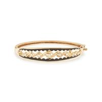 COLLECTION OF YELLOW GOLD AND DIAMOND BANGLE BRACELETS