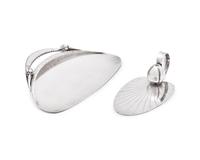 A Georg Jensen Silver Crumb Scoop and Pastry Server
