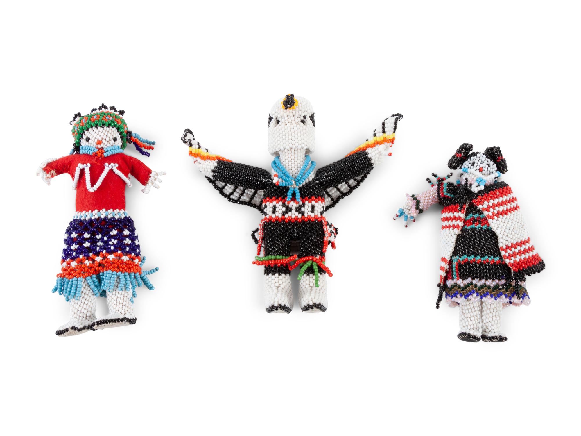 Collection of Zuni Beaded Dolls