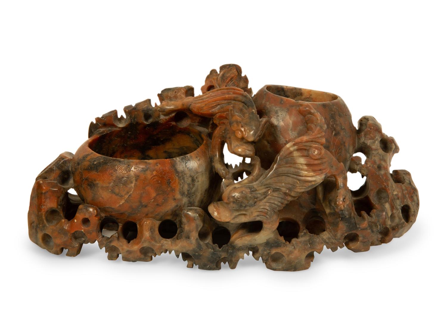 Three Chinese Hardstone Articles