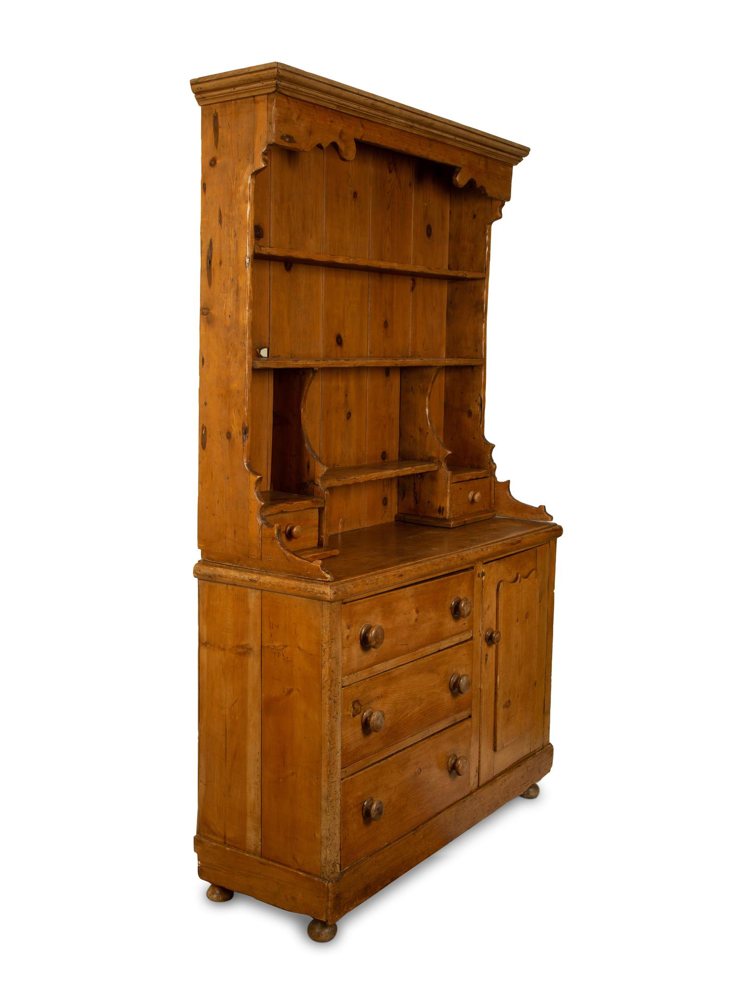 An English/Irish Pine Welsh Dresser — 19TH CENTURY