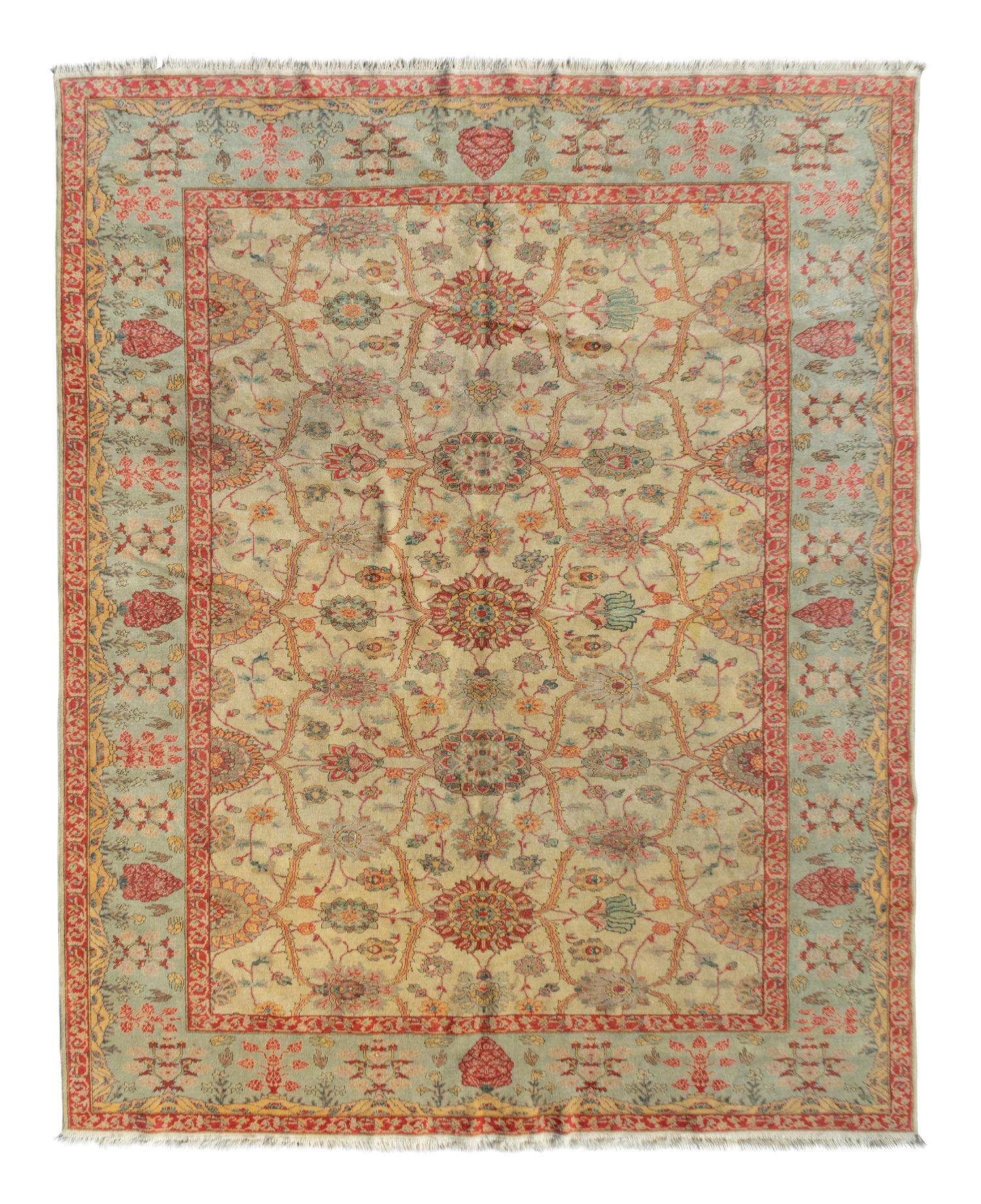 A Indian Persian Design Wool Rug — 20TH CENTURY