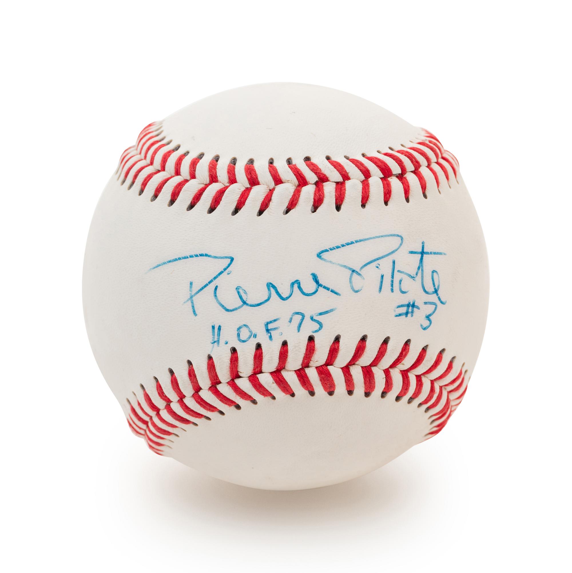 A Group of Six Chicago Blackhawks Hall of Famers Signed Autograph Baseballs Including Tony Esposito, Bobby Hull, Stan Mikita, Pierre Pilote, Chris Chelios and Denis Savard (BAS Beckett Authentication Services Certified),