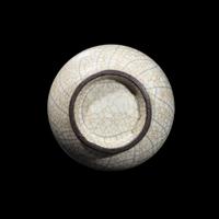 A Small Chinese Ge -Type Pear Shaped Vase 哥釉瓶