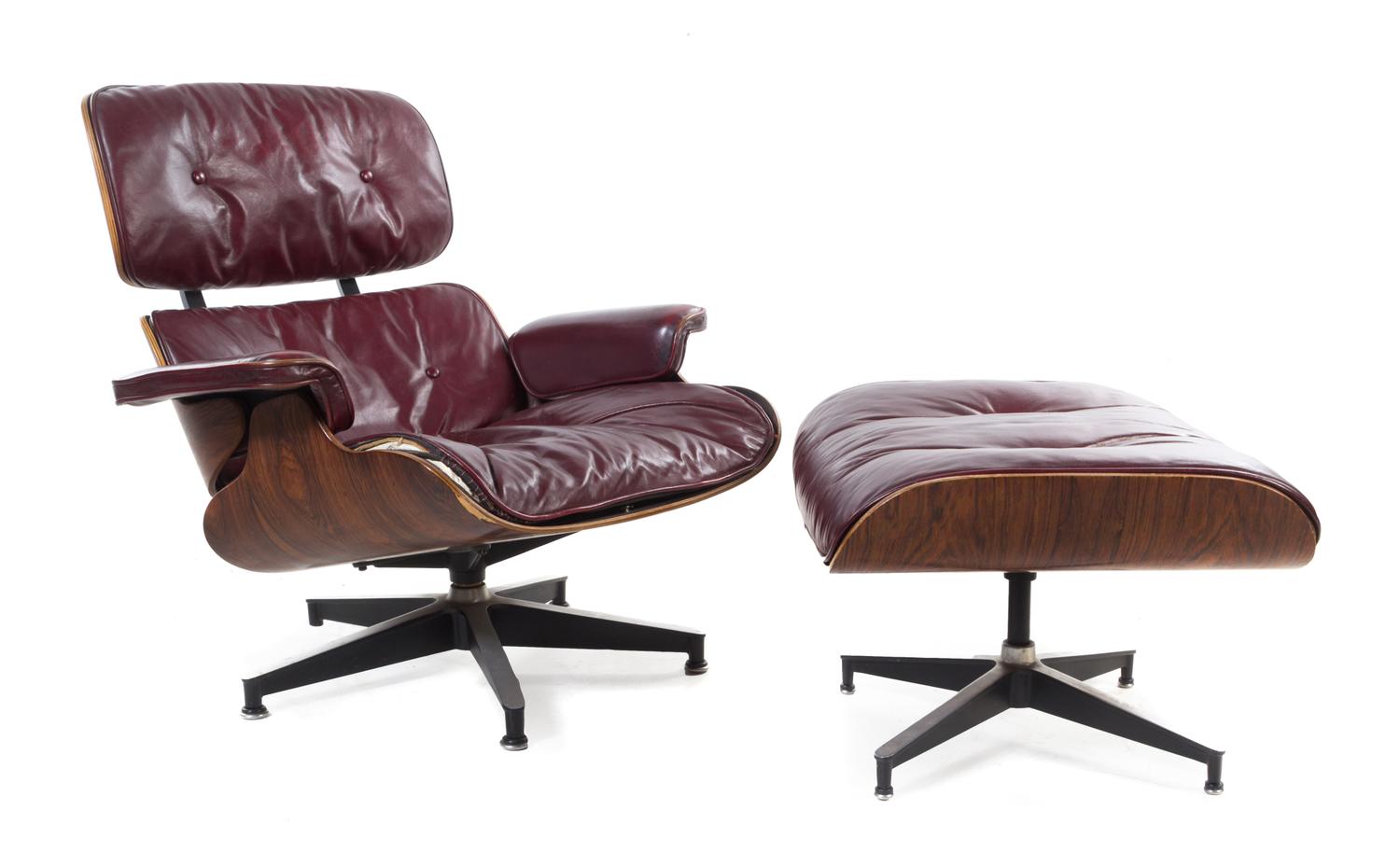 Charles and Ray Eames (American, 1907-1978; 1912-1988), HERMAN MILLER, a 670 lounge chair and 671 ottoman