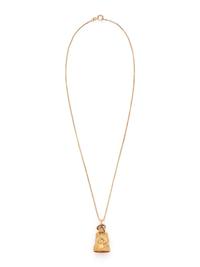 YELLOW GOLD AND DIAMOND ANGEL PENDANT/NECKLACE