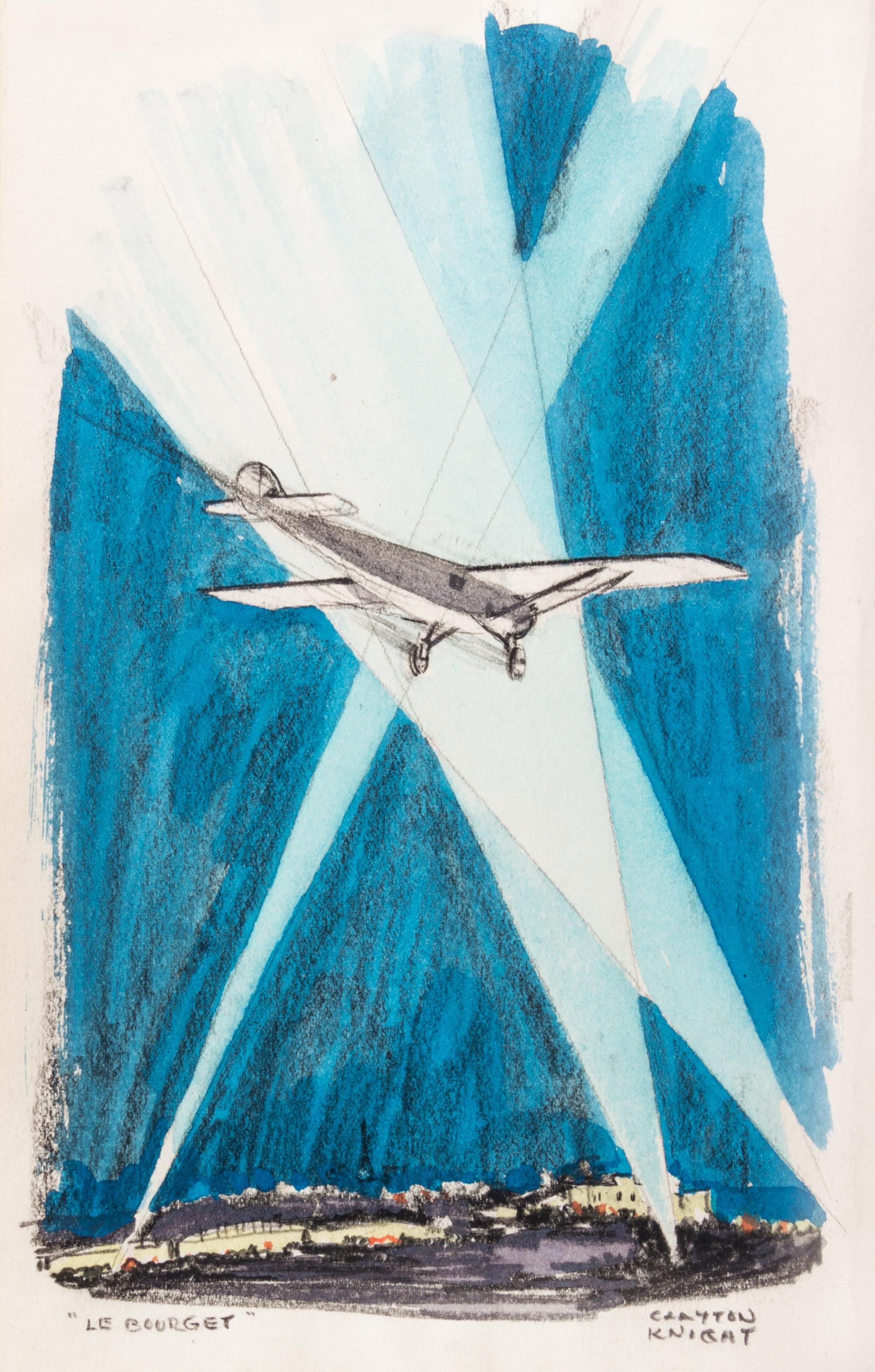 LINDBERGH, CHARLES. WE. New York and London, 1927. Signed by Lindbergh, w/original drawing by Clayton Knight.