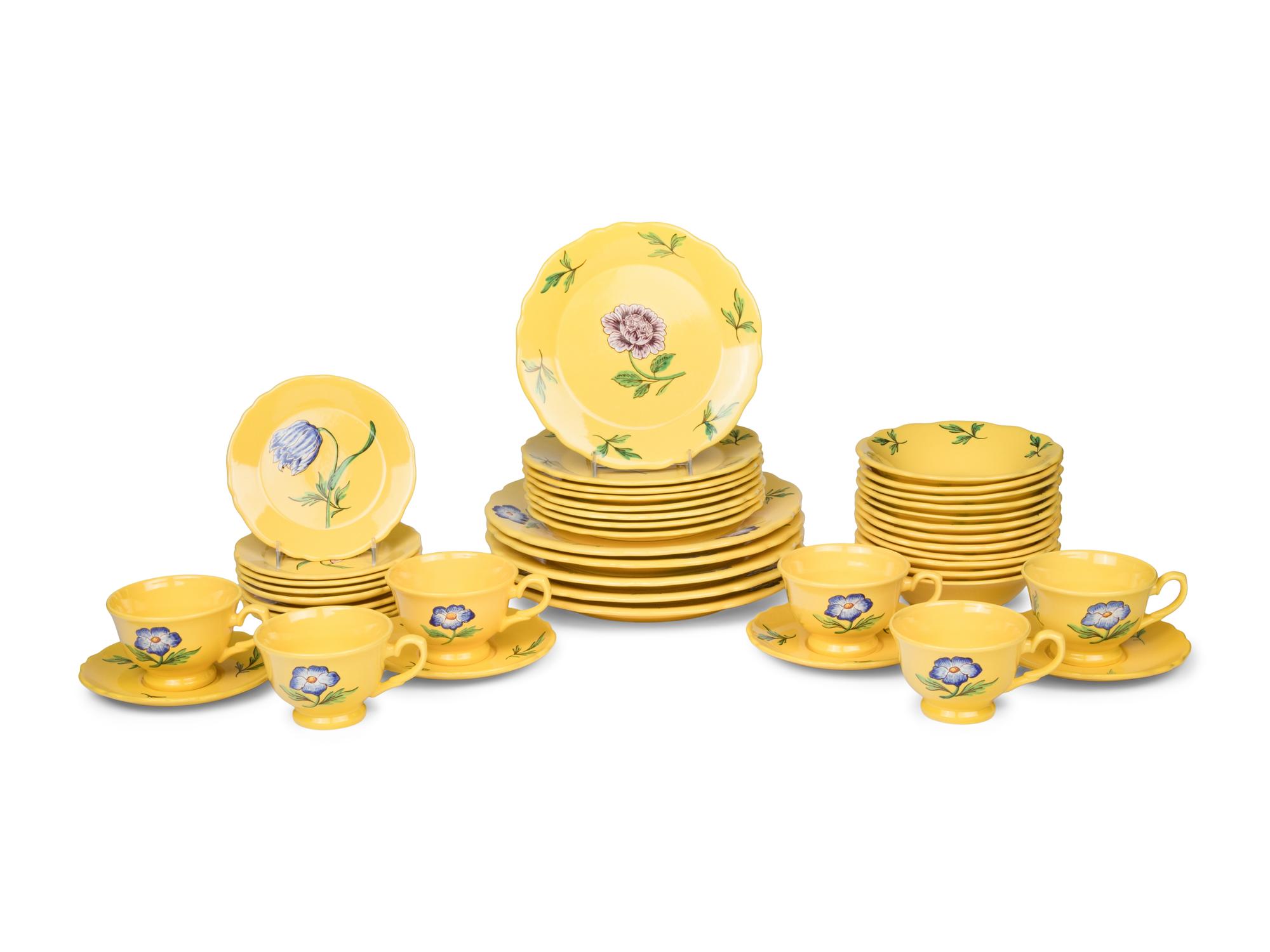 A French Faience Dinner Service