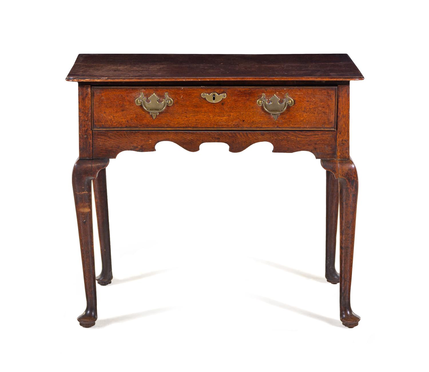 A Queen Anne Style Oak Dressing Table