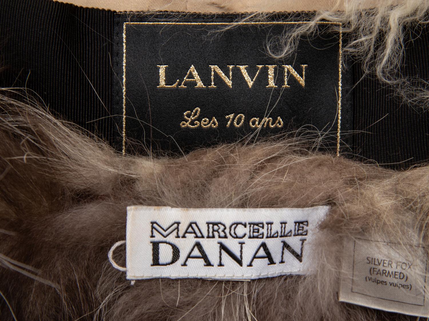 TWO DESIGNER FUR SHRUGS