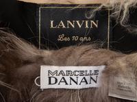 TWO DESIGNER FUR SHRUGS