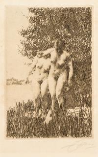 Anders Zorn, (Swedish, 1860-1920), Alder, 1917