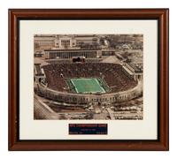 A Group of Three Photographs Depicting the Chicago Bears on Game Day Formerly Displayed at Mike Ditka’s Restaurant