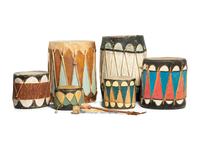 Collection of Cochiti Drums