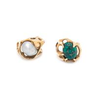 COLLECTION OF MODERNIST YELLOW GOLD AND GEMSTONE RINGS