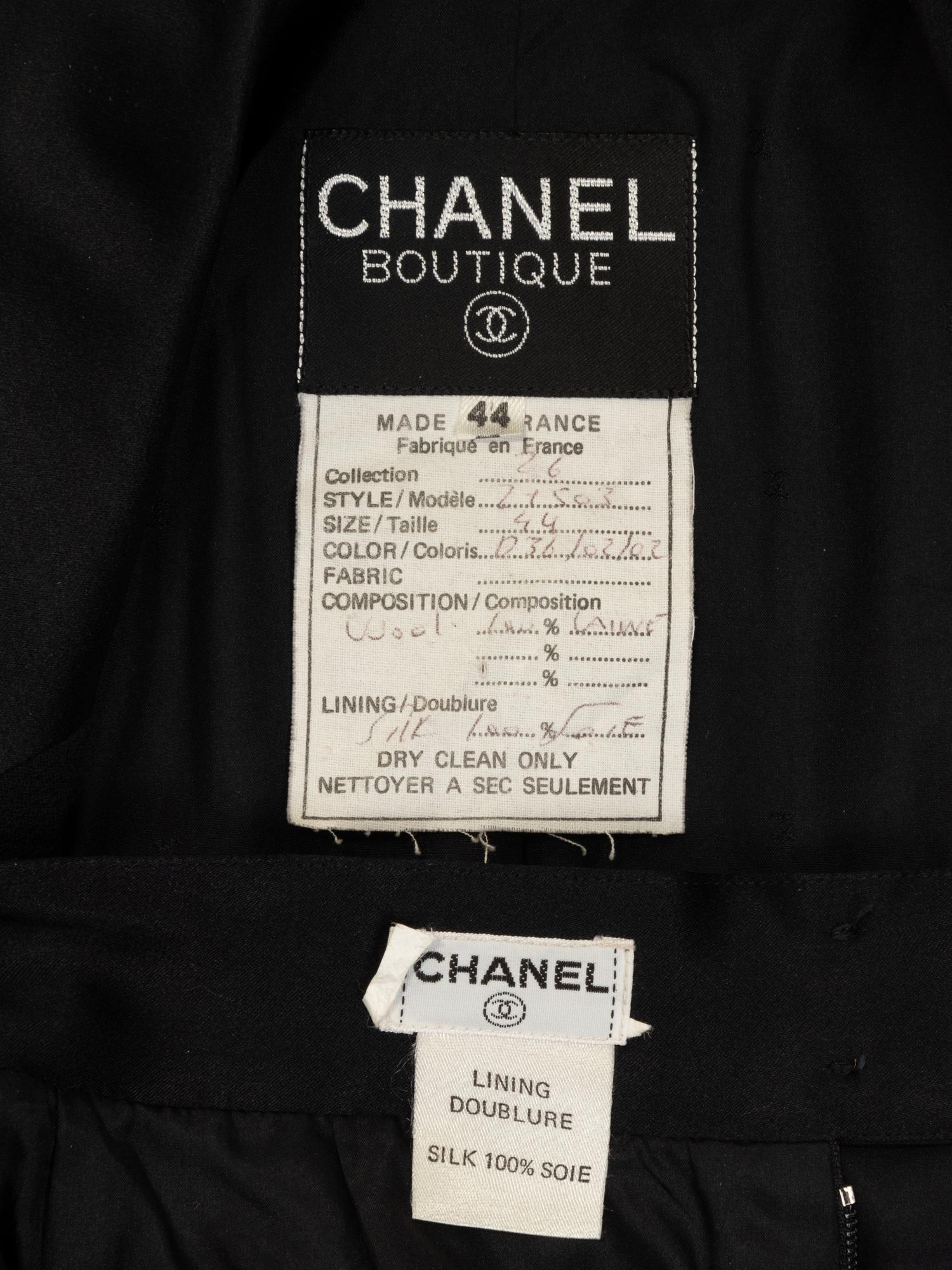 Chanel Two-Piece Skirt Suit, Late 1980-90s