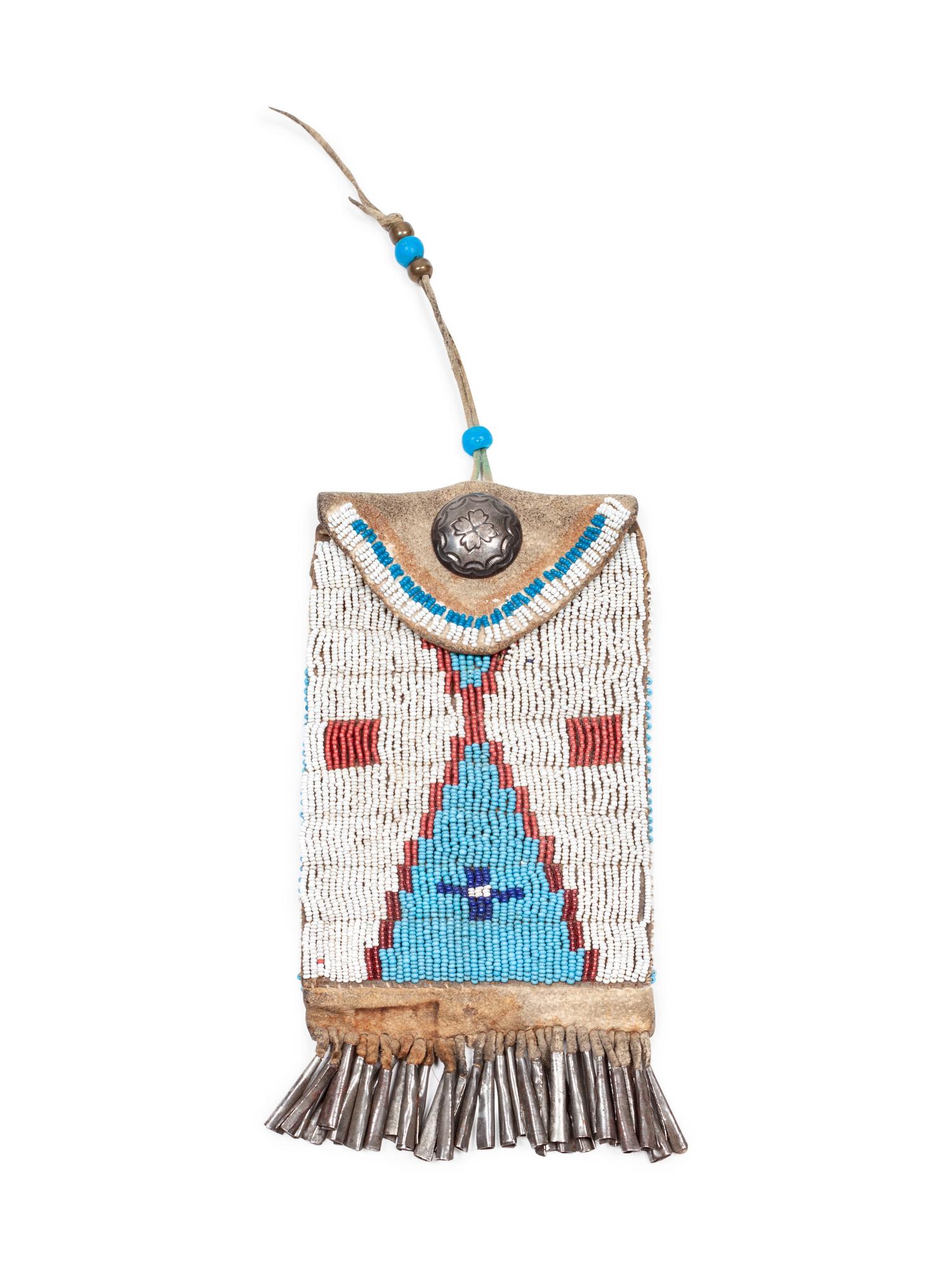 Northern Plains Beaded Hide Strike-a-Light Bag