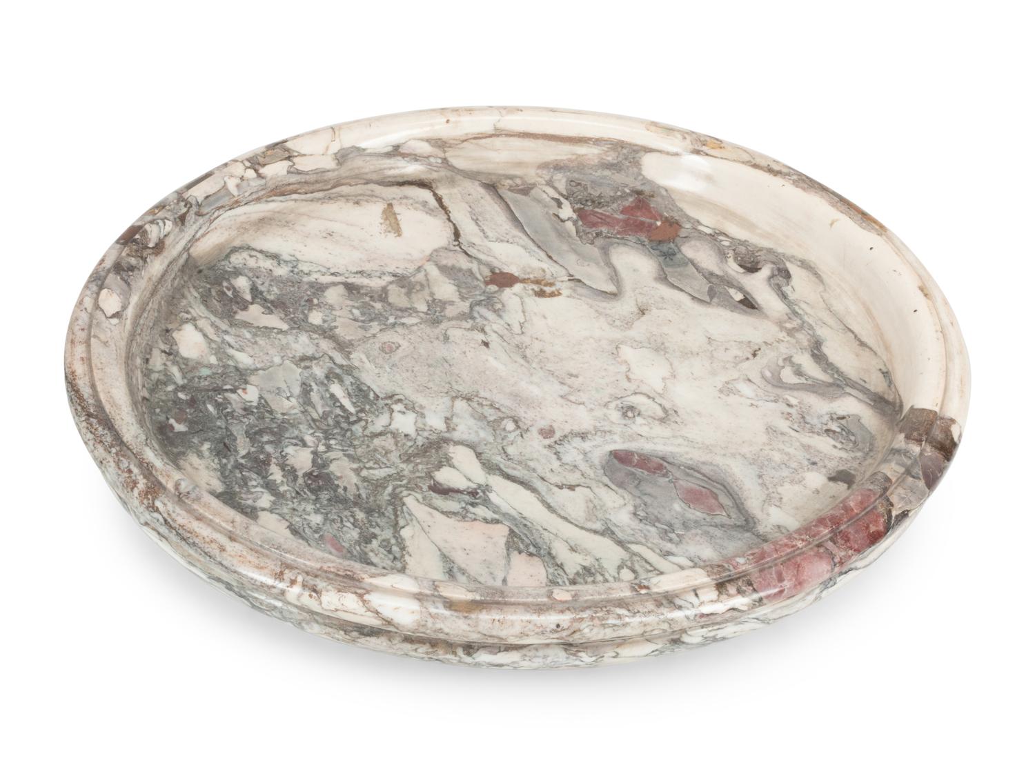 A Pair of Large Italian Marble Tazze