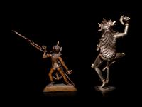 Two Tibetan Bronze Figures of Deities
