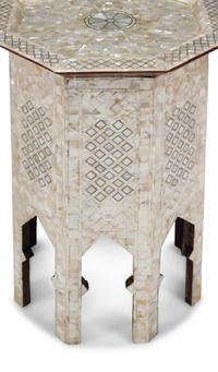 A Pair of Levantine Mother-of-Pearl Inlaid Octagonal Tables
