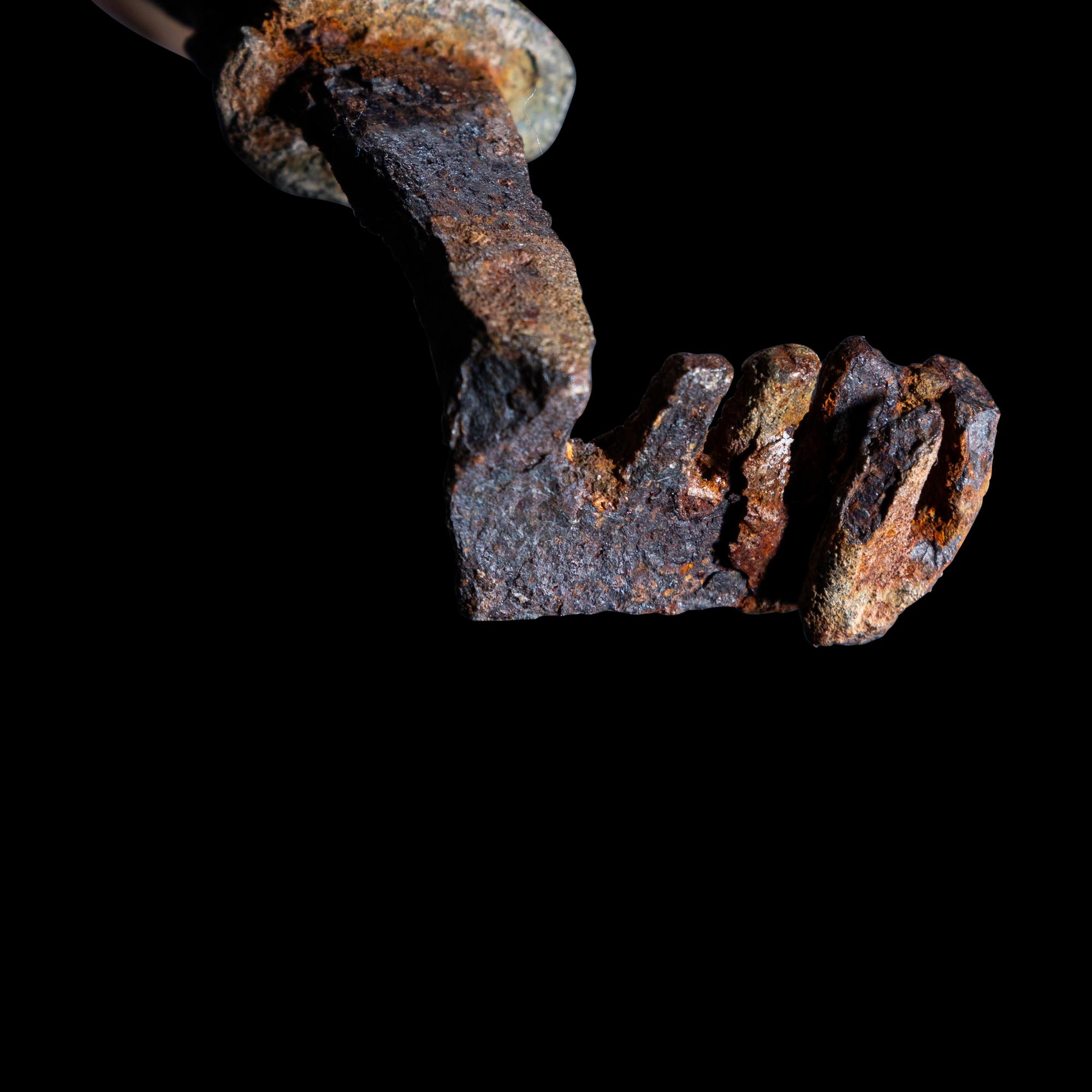 A Roman Bronze Key in the form of a Lion