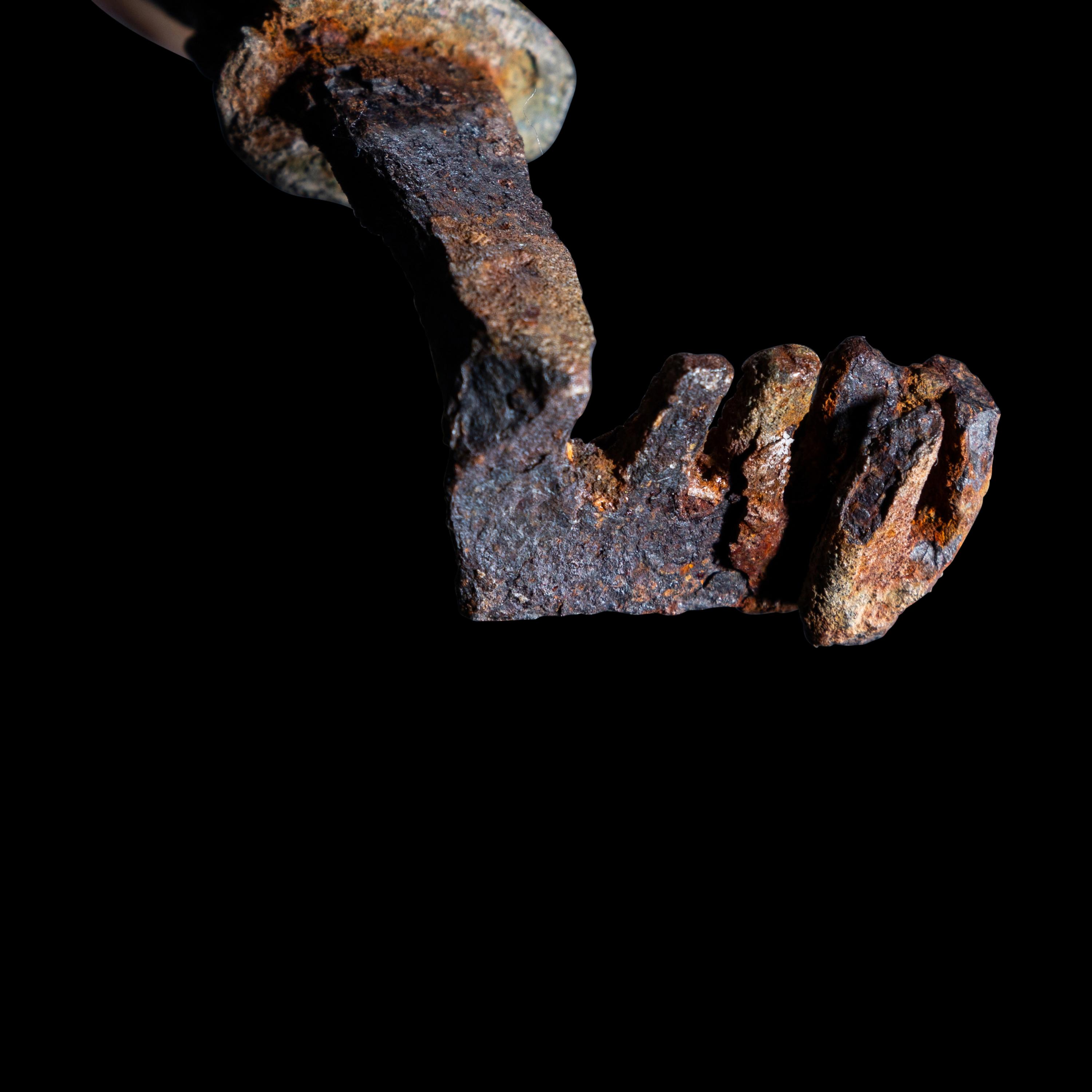 A Roman Bronze Key in the form of a Lion