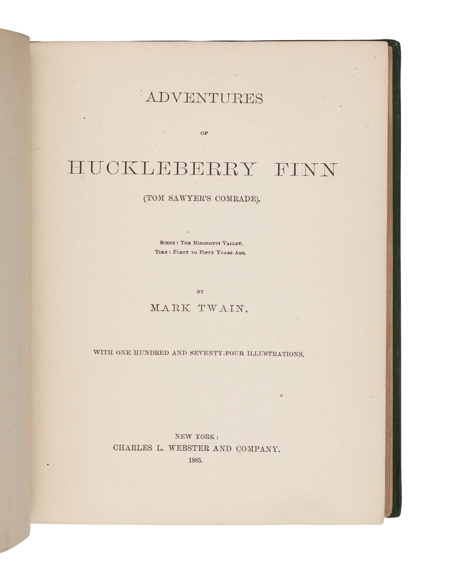 CLEMENS, Samuel Langhorne ("Mark Twain") (1835-1910). Life on the Mississippi. Boston: James R. Osgood and Company, 1883.