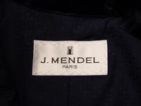 J. Mendel, Navy Ermine Fur Coat & Headband
