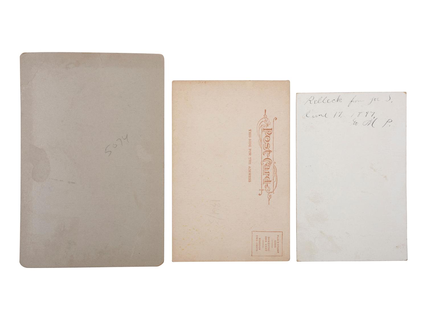 [CODY, William F. "Buffalo Bill" (1846-1917)]. A group of 8 items highlighted by 6 photographs of "Buffalo Bill," comprising: