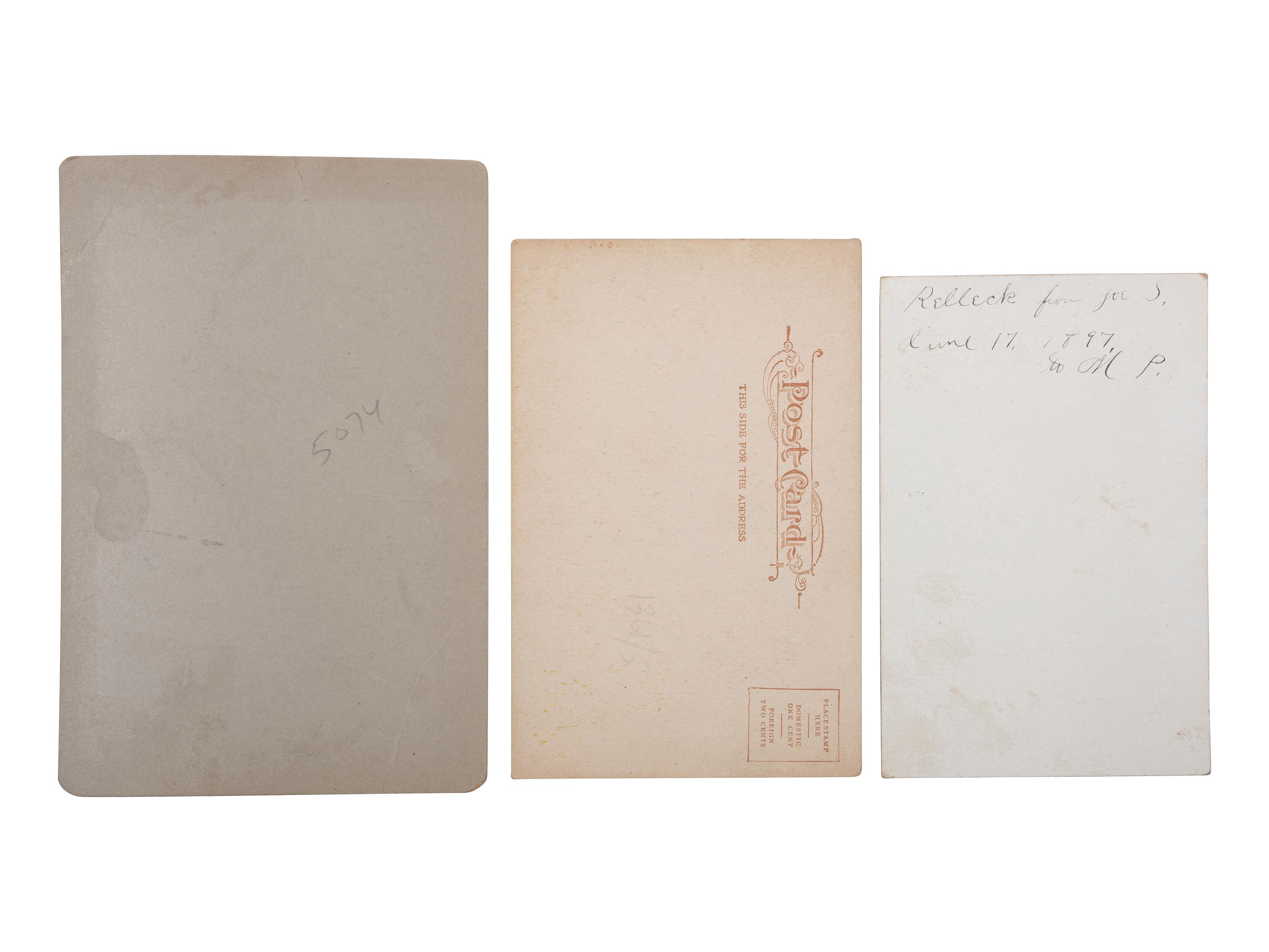 [CODY, William F. "Buffalo Bill" (1846-1917)]. A group of 8 items highlighted by 6 photographs of "Buffalo Bill," comprising: