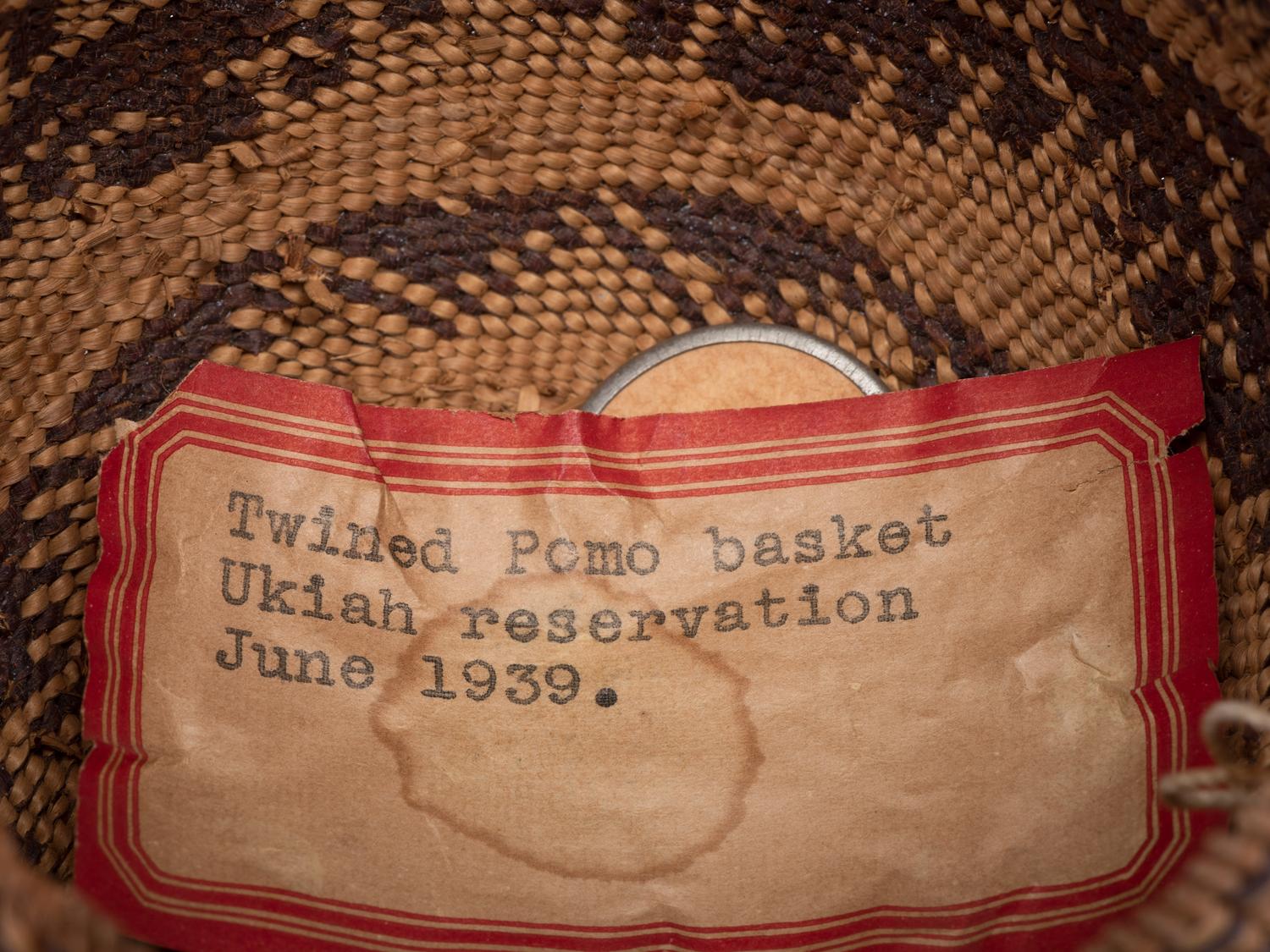 Pomo Baskets, with Collection History