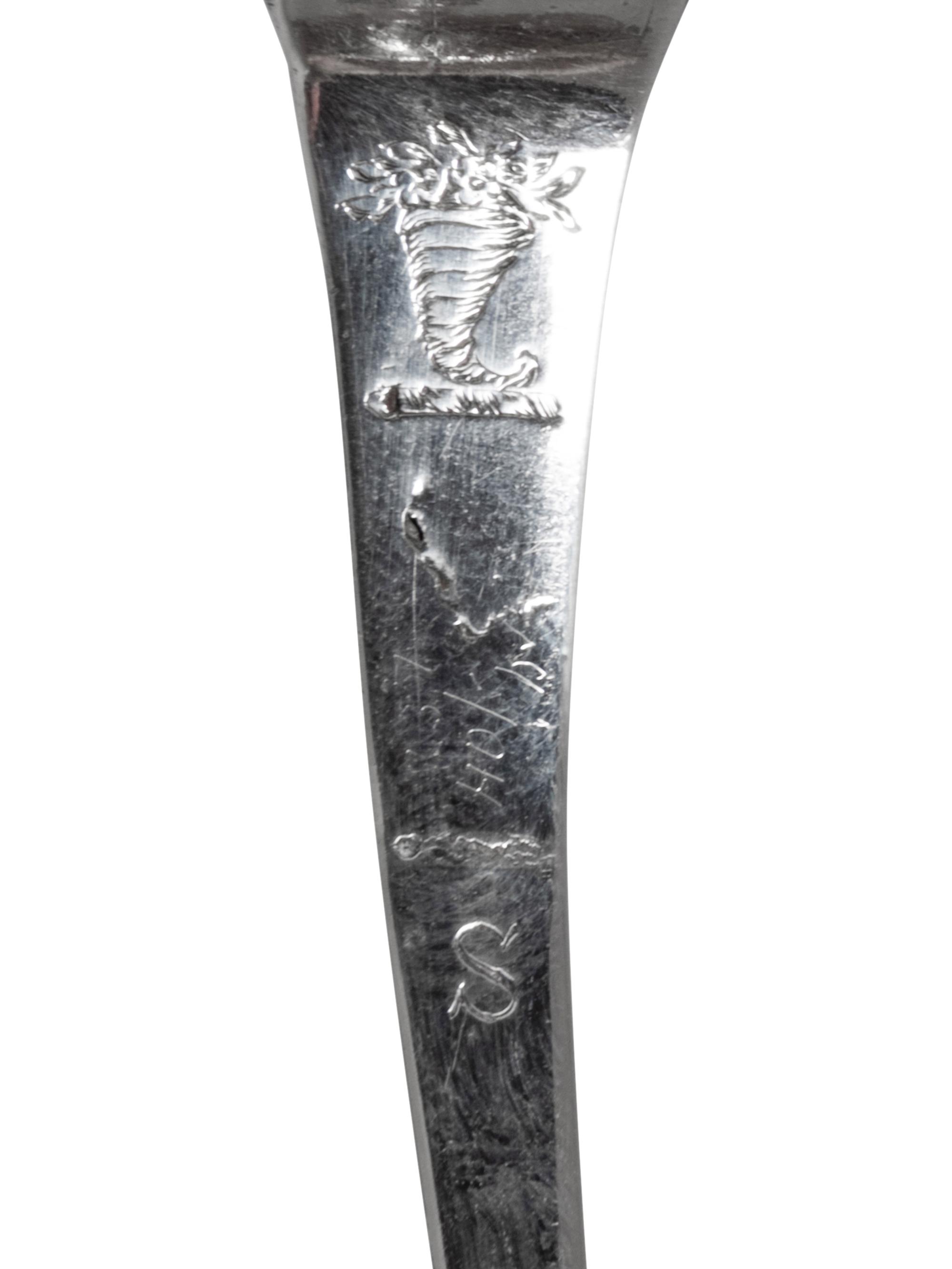 A George III Silver Pierced Serving Ladle