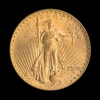 A United States 1916-S St. Gaudens $20 Gold Coin