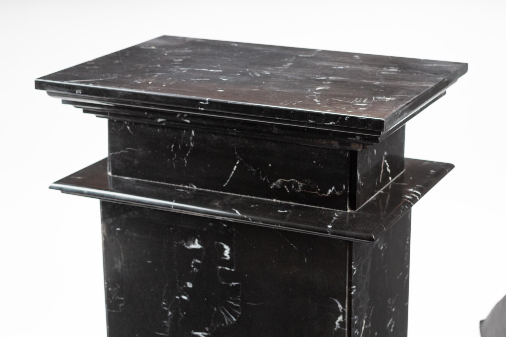 A Rectangular Marble Pedestal