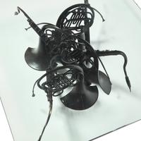 Arman (American/French, 1928-2005) — Table basse aux instruments enchevêtrés