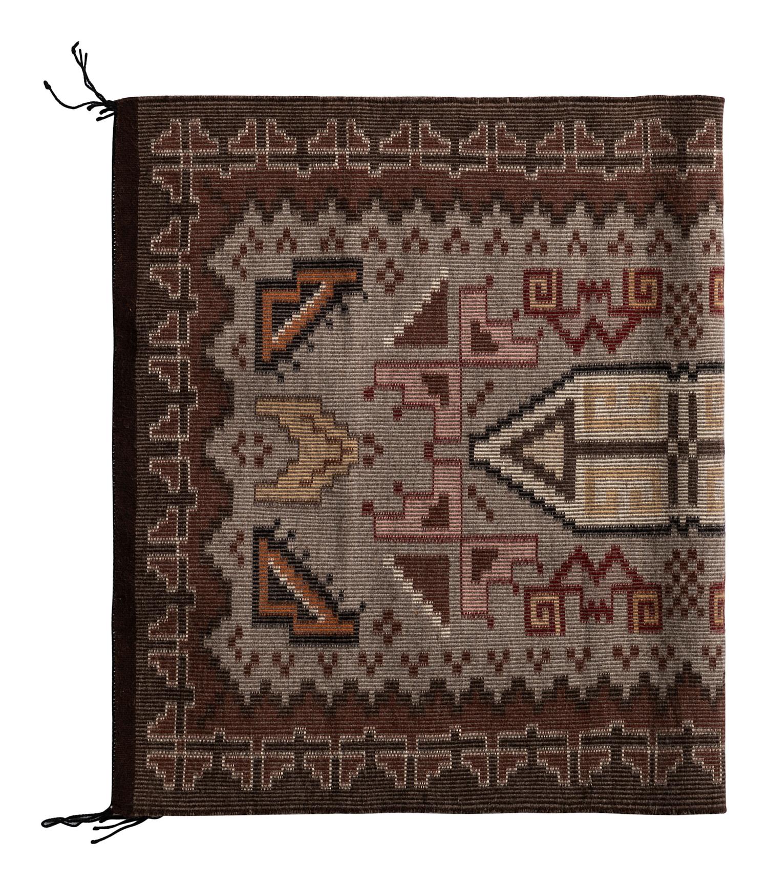 A Navajo Raised Outline Weaving / Rug