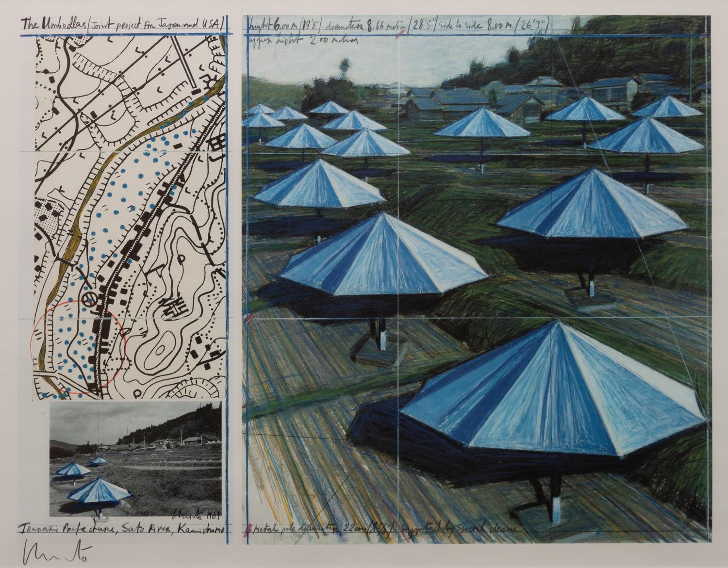 The Umbrellas- Blue
