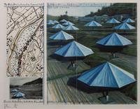 The Umbrellas- Blue