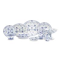 A Royal Copenhagen Blue Fluted Porcelain Dinner Service