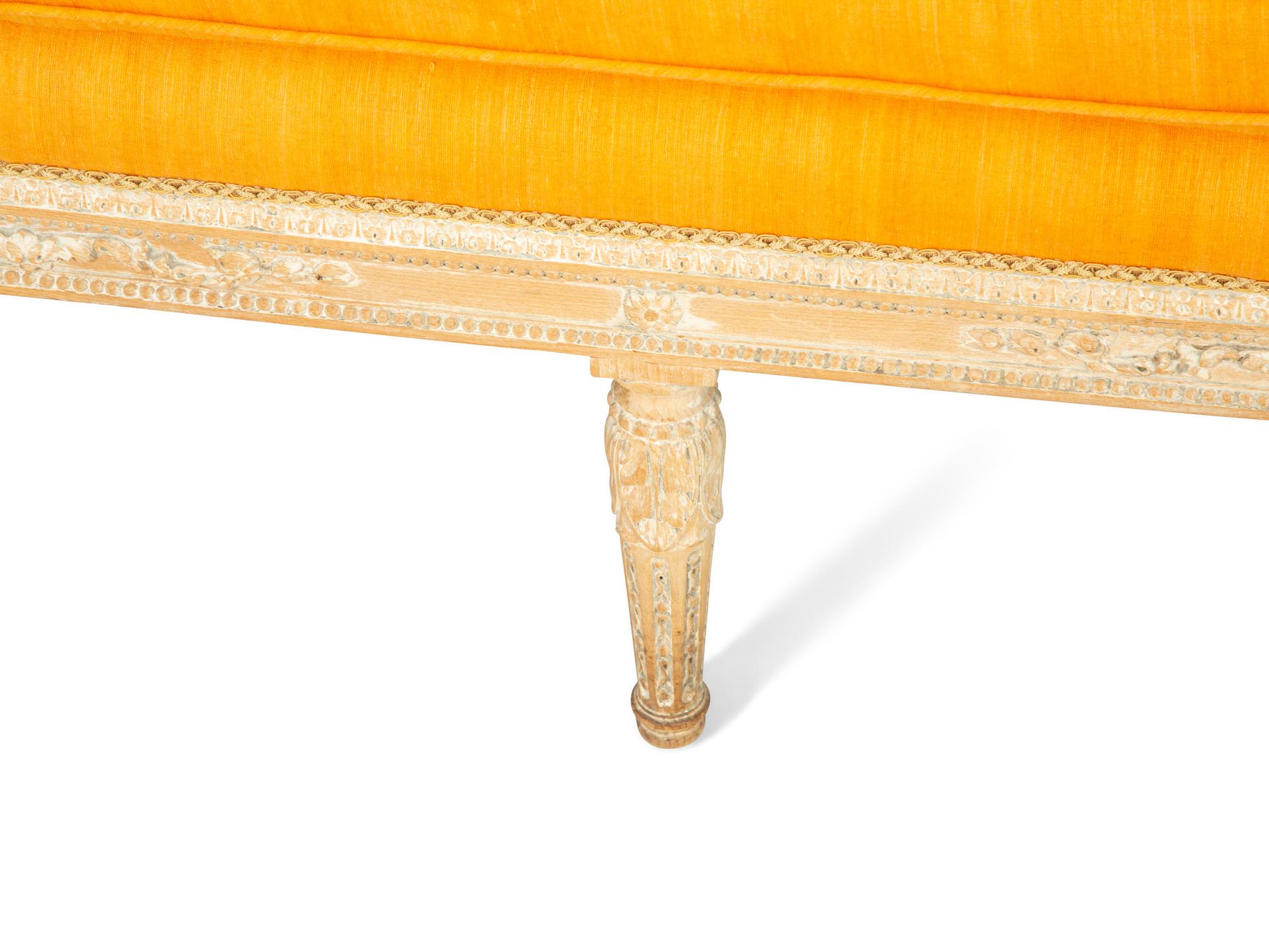 A Louis XVI Grey-Painted Sofa
