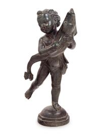 A Continental Bronze Figural Fountain