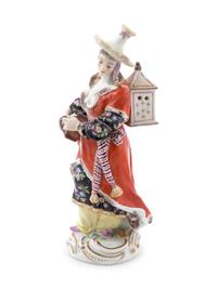 A Meissen (Marcolini Period) Porcelain Figure of a Malabar Musician